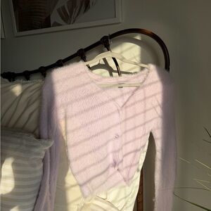 Wild Fable Light Purple Fuzzy Cardigan